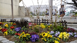 いつも花がある風景