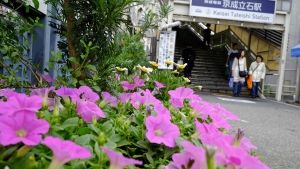 花の駅前